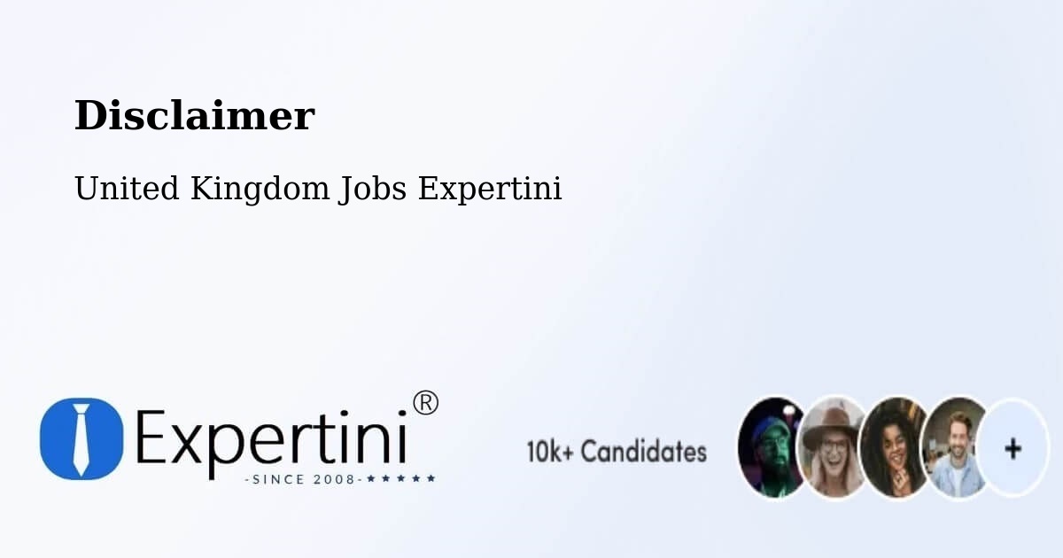 Disclaimer – Leigh - United Kingdom Jobs Expertini
